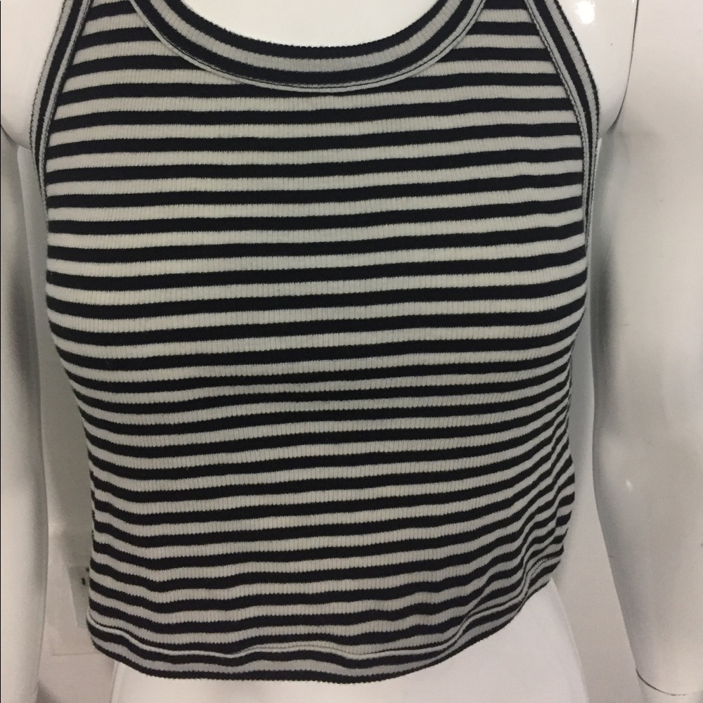 Truly Madly Deeply striped large white Black